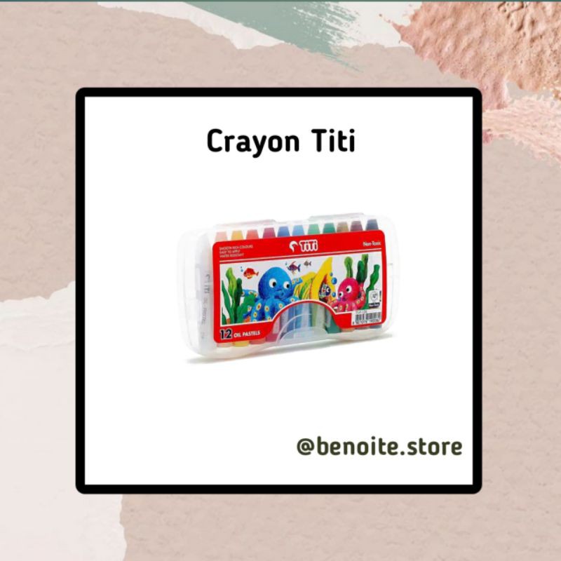 

Crayon Titi 12 warna oil pastel