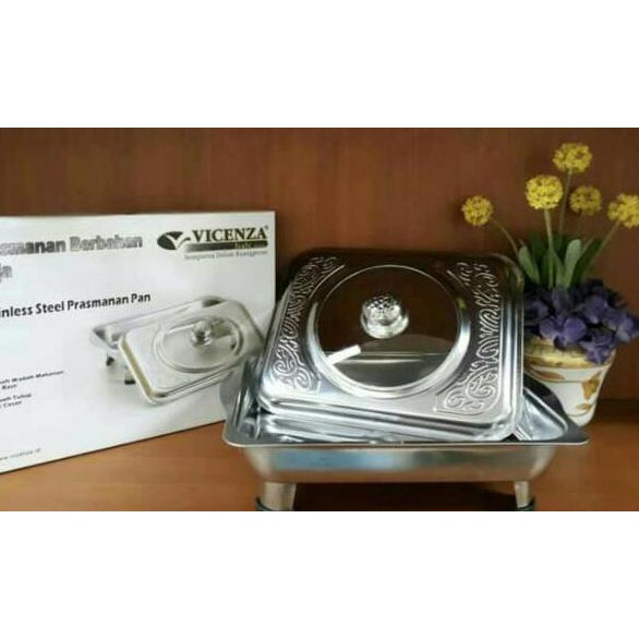 SHN Set Prasmanan Stainless Steel Vicenza V30 Garansi Original .