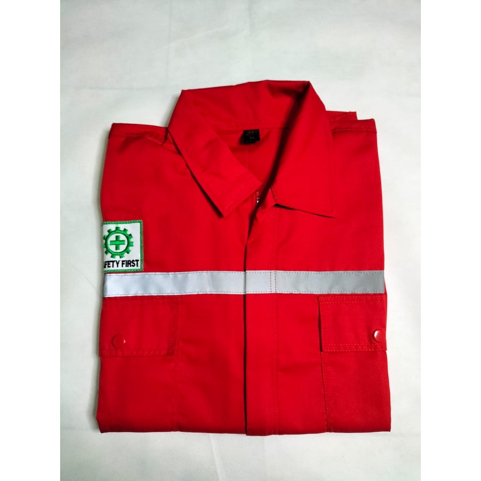 Wearpack Safety Atasan Polos | Baju Proyek | Seragam Bengkel