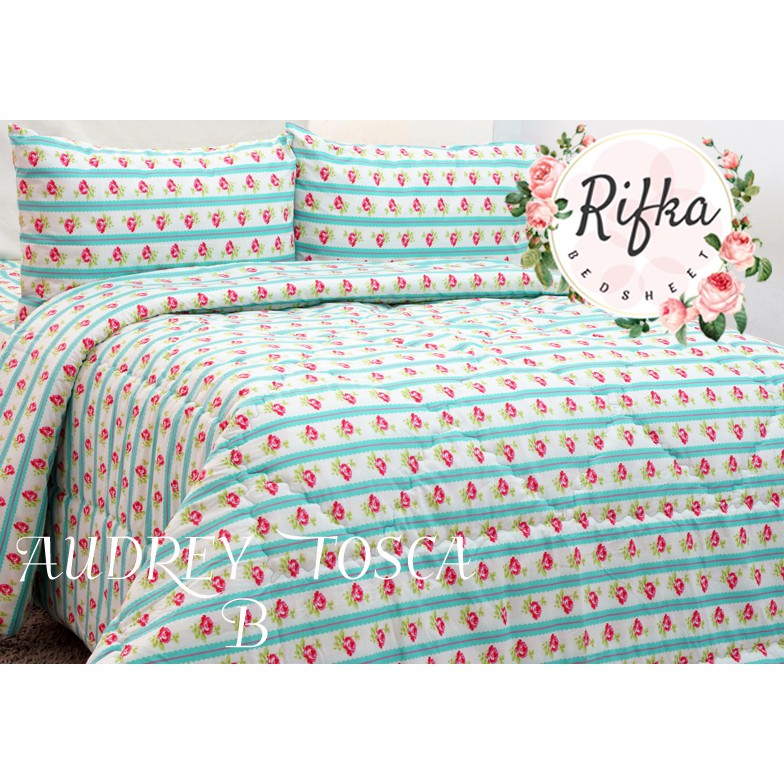 Seprai Rifka Bedsheet - 180x200 T25, 160x200 T25, 200x200 T25, 120x200 T25, 100x200 T25 Katun Lokal.