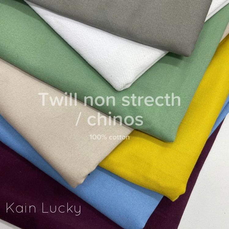 Paling Dicari.. Kain Twill non stretch / Kain chinos Kain Polos