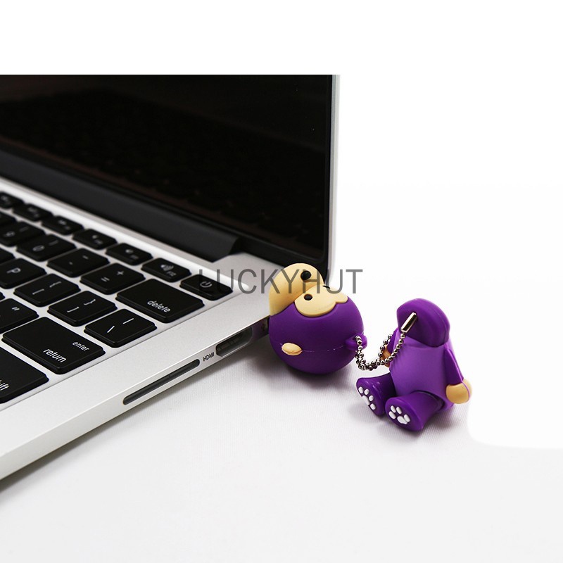 Suntrsi Usb Flash Drive monkey Cartoon1GB 8GB 16GB 32GB 64GB 128GB Pen Drive Usb Memory Stick Hadiah Untuk PC