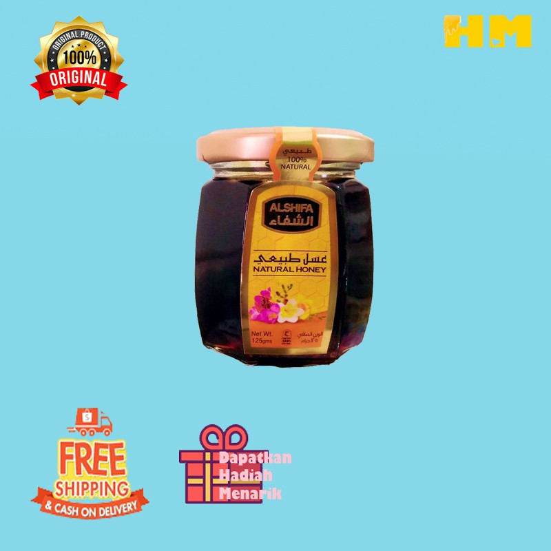 

Natural Honey al ashifa 125gram / Madu Asli 100% Original Obat Daya tahan tubuh