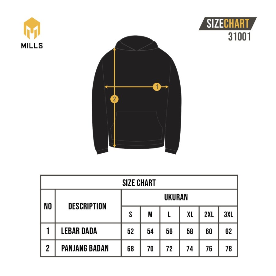 JAKET MILLS / MILLS JACKET HOODIE TRAINING CLUB 31001