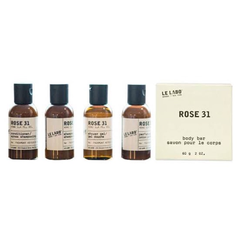 LE LABO ROSE 31 (REPACK 40 ml) travel size (shampoo / conditioner / shower gel / body bar)