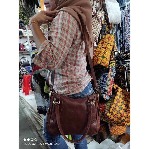 tas selempang bisa kulit sapi asli termurah by moje bag jogja