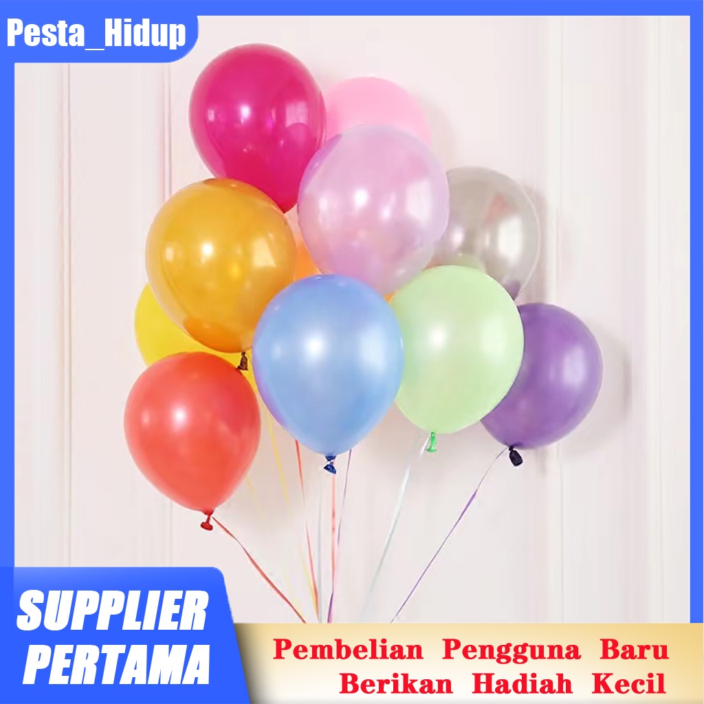 Balon Pearlescent 100pcs Balon Lateks 10 Inch Pearlescent Pernikahan Dekorasi Pesta Dekorasi Balon B