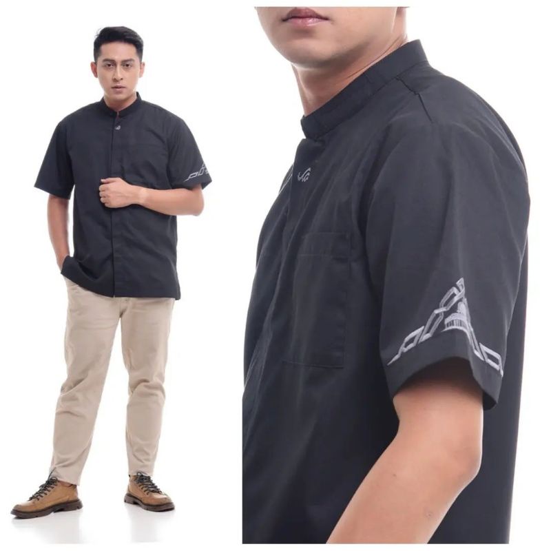kemko waqqas pdk - kemko rabbani - baju koko rabbani - baju koko pendek hitam - baju koko hitam pend