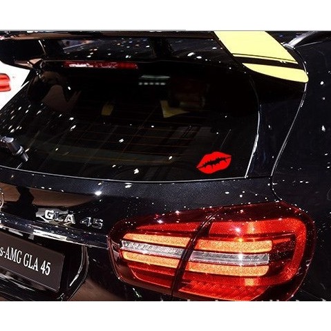 Tempelan Stiker Mobil Motor Reflektif Bibir Lipstick Kualitas Import