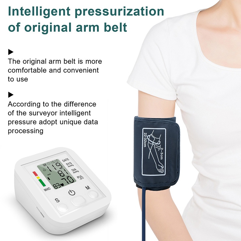 Tensimeter Digital Alat Cek Pengukur Tekanan Tensi Darah Otomatis Blood Pressure Monitor