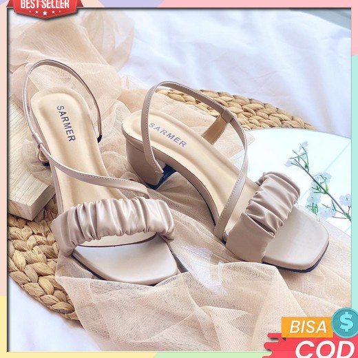 High Heels Pesta Wanita Hils Hak Tahu Sandal Hak Tahu Haigh Hels Cewek Remaja Sandal Hak Tinggi Heal