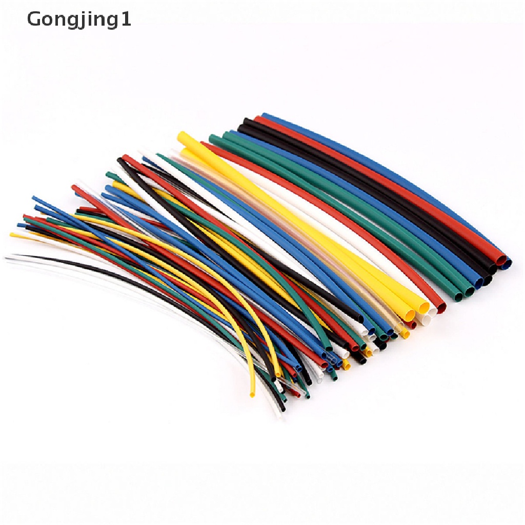 Gongjing1 70pcs Tabung Pembungkus Kabel 2: 1 8 Ukuran