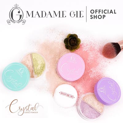 Madame Gie Crystal Loose Powder - MakeUp Bedak Tabur - 10gr