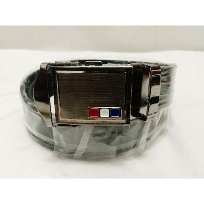 Ikat Pinggang Pria Sabuk Gesper Kulit Sintesis Tebal Men Belt Automatic Buckle Model Jepit