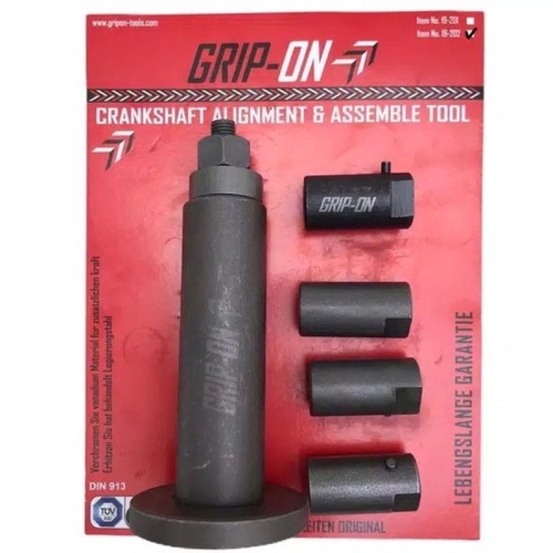 Grip on - Crankshaft alignment &amp; assamble