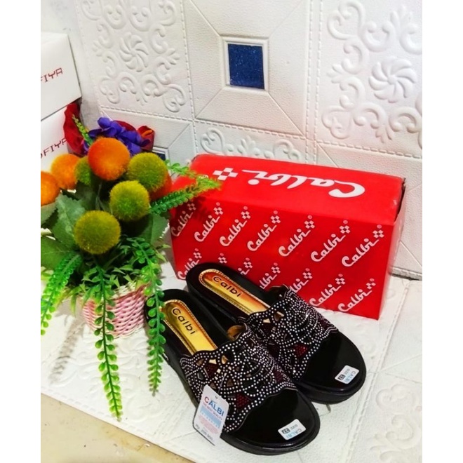 sandal cewek wedges calbi hak 5cm-2