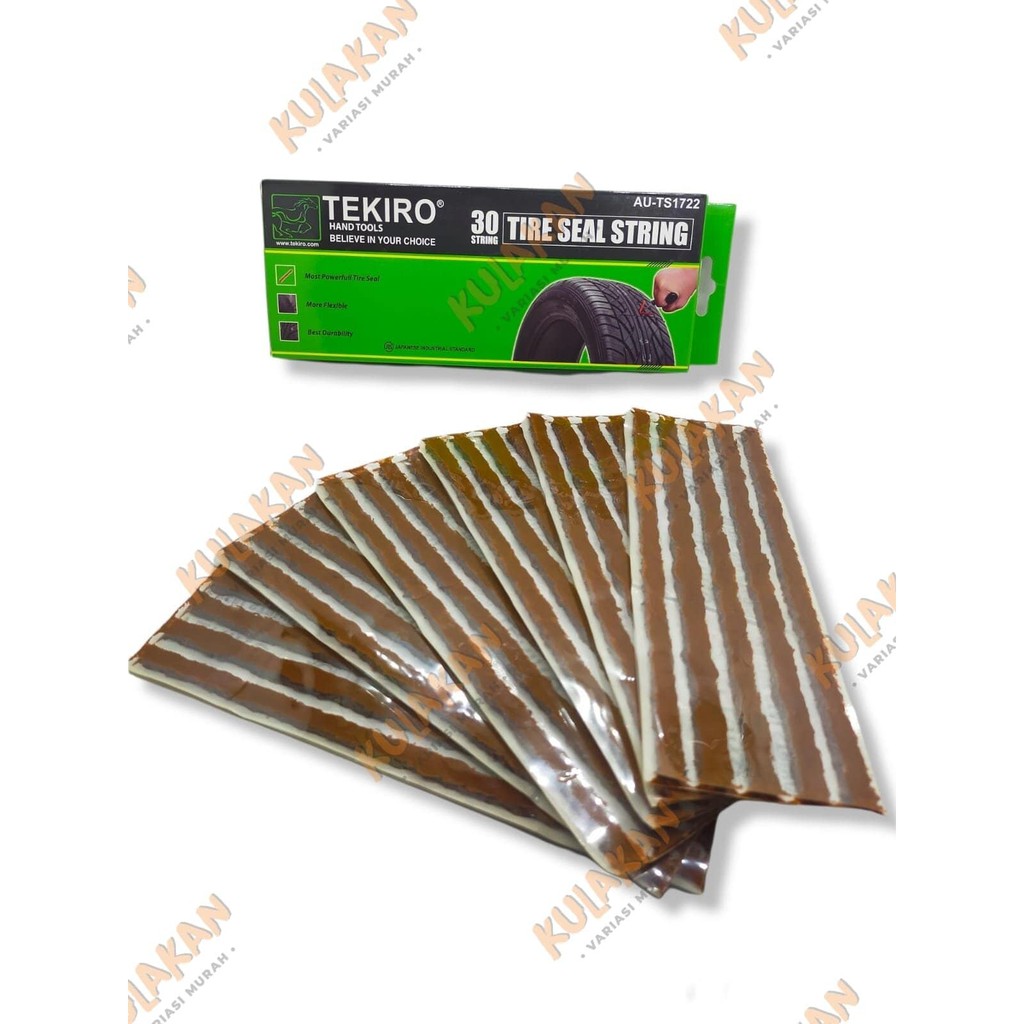 Obat Tambal Ban Tekiro Cacing Tubeless Tekiro Isi 5pcs Tire Seal String Tekiro 1 Strip Pakan Ban Tubeless Tekiro Tubles Tubeles