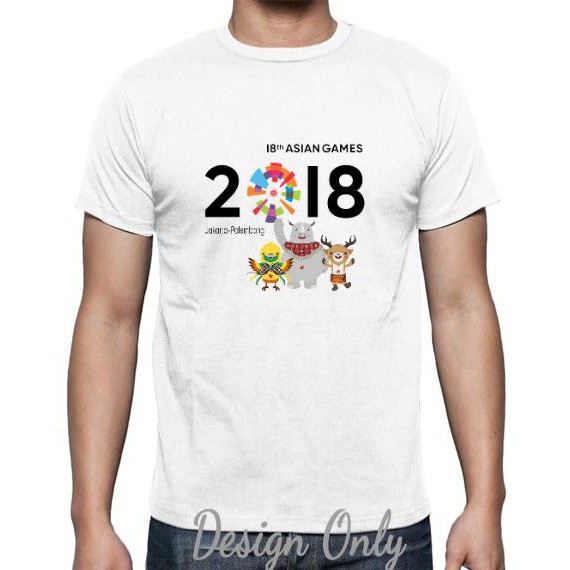 KAOS ASIAN GAMES 2018 + MASKOT BY CLOTHSERTO
