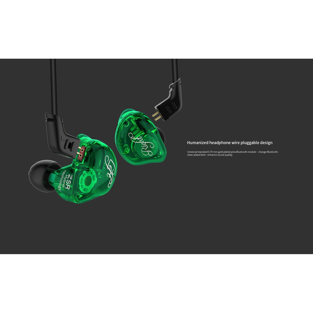 Knowledge Zenith ZSR KZ-ZSR 6 Coil Driver In Earphone