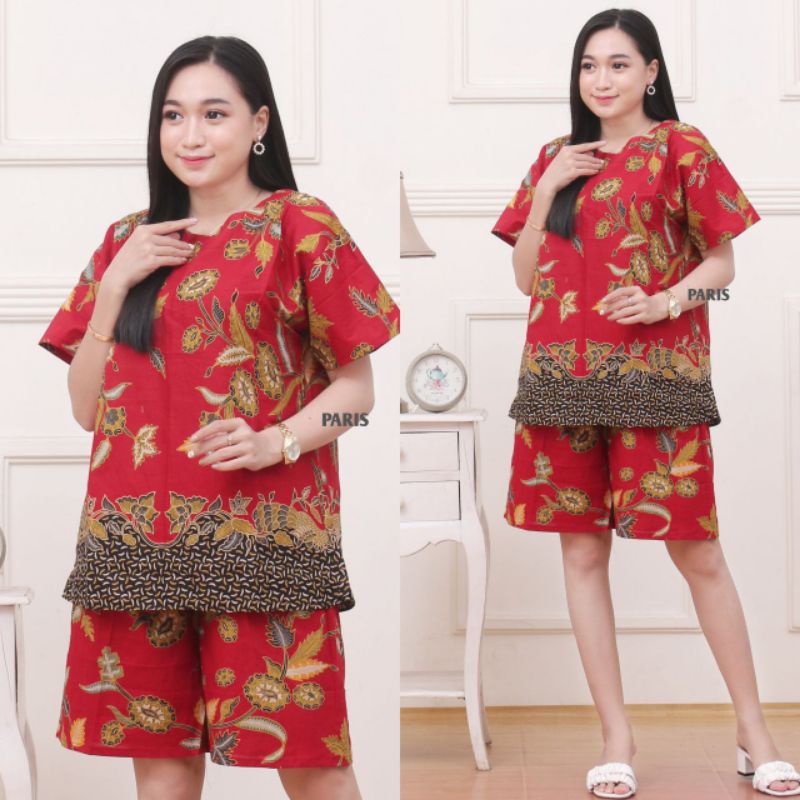 SETELAN CELANA BATIK PRIMISS SETELAN BATIK CELANA PENDEK PRIMISSIMA