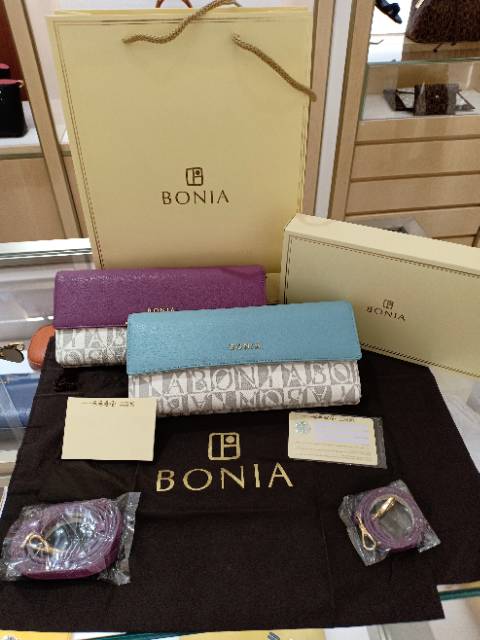 Wristelt bonia original clutch bonia original dompet bonia original