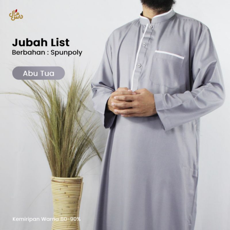 Jubah Gamis Pria Dewasa Lengan Panjang Model List Terlaris