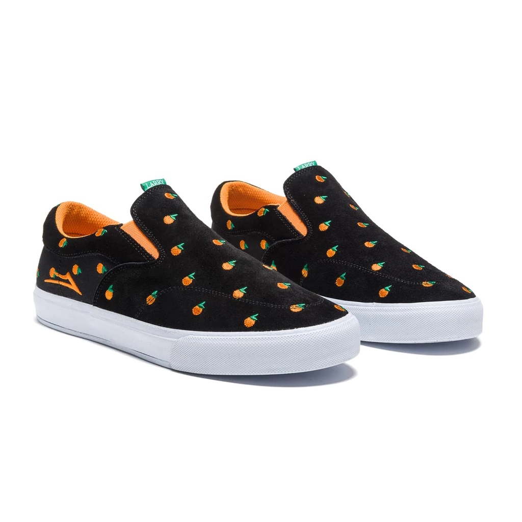 LAKAI OWEN VLK X LARRY JUNE BLACK/ORANGE SUEDE