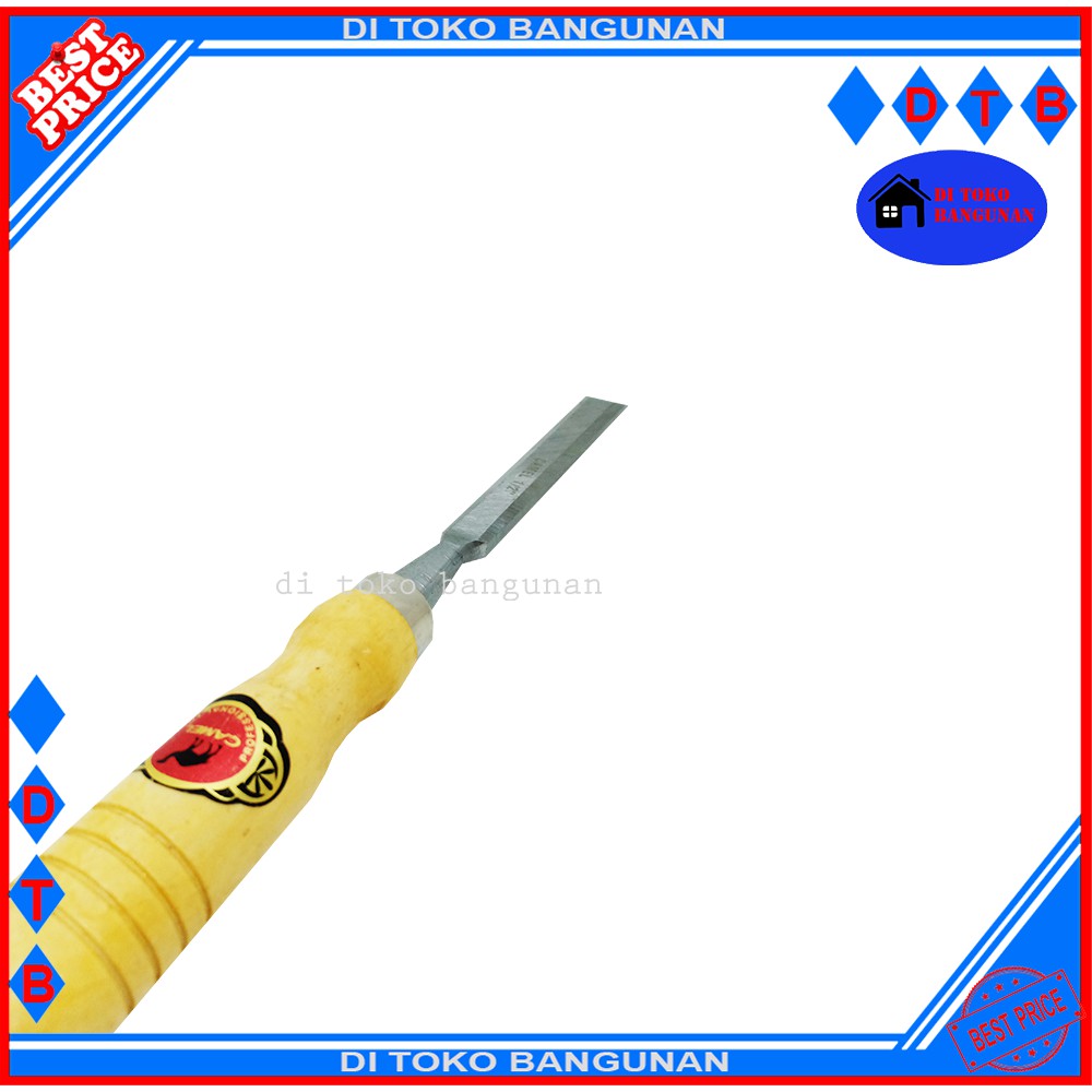 Pahat Kayu Gagang Kayu 1/2&quot; 11/2&quot; Inch Bahan Tebal Tajam Wood Chisel