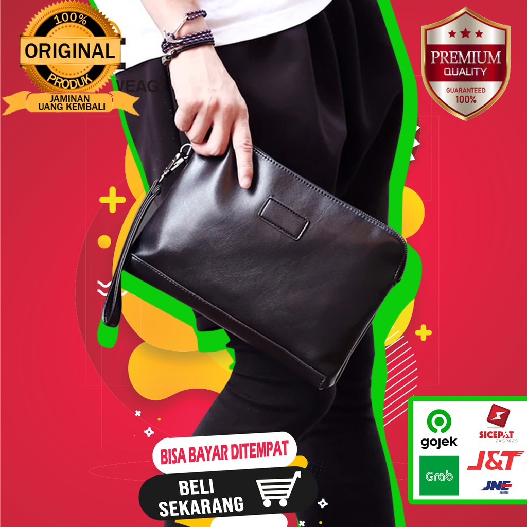 Clutch Cowok Kulit Clutch Import Original Termurah New D53