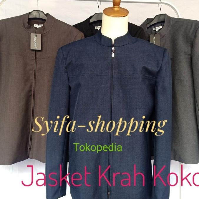 Jasket semi jas krah koko Termurah