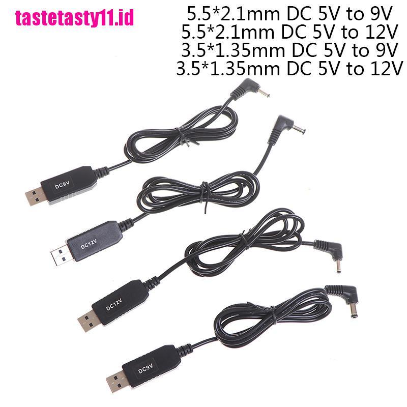 Kabel Adapter Step UP power boost line USB DC 5V Ke 9V 12V 3.5x1.35mm