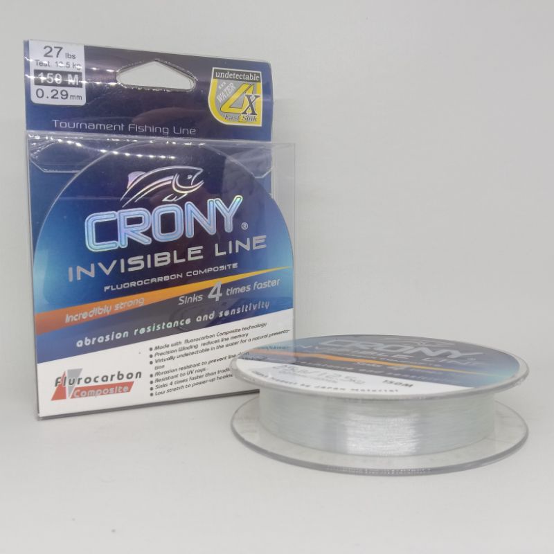 Senar Pancing Crony Invisible 150m Clear White
