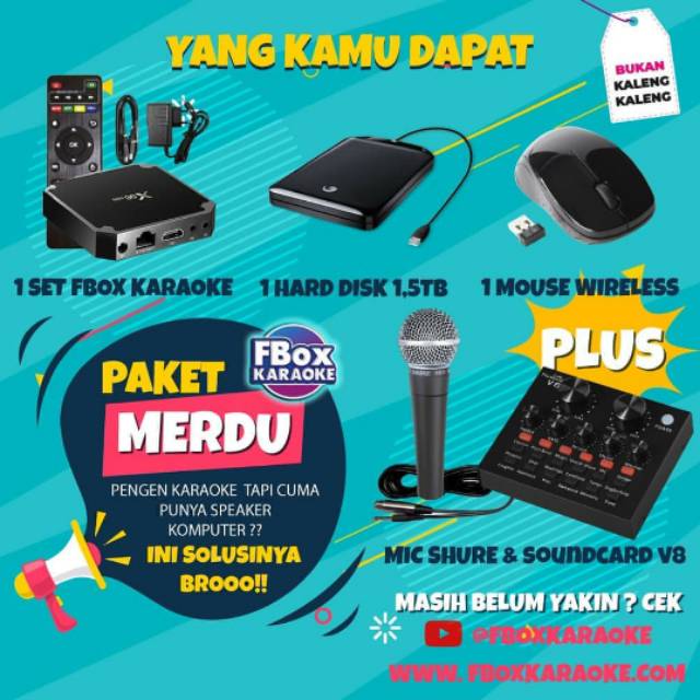 Alat karaoke Fbox karaoke || Karaoke #dirumahsaja | Shopee Indonesia