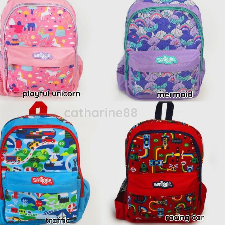 SALEE.. Ransel TK Junior Smiggle Unicorn Ice Cream Rainbow Space Sport Cowo Cewe Tas Sekolah Anak Sp