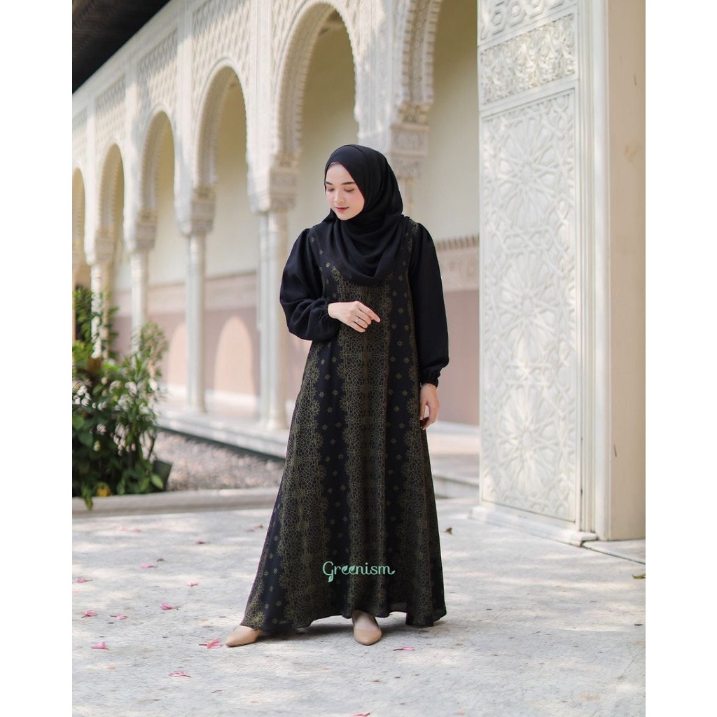 Greenism Dress Hunai Abaya Quality Premium Syari'i