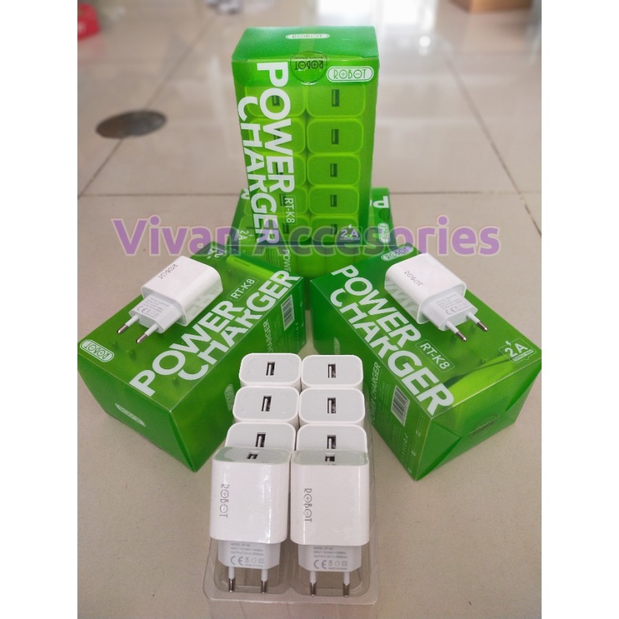 Robot RT-K8 RT-K8+ OLIKE C109 C203 Small &amp; Potable Transparant Apdator batok Charger /Box