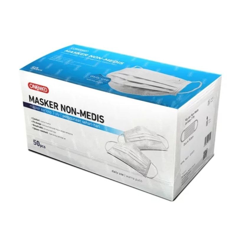 Onemed Masker Earloop Non Medis - 50 pcs