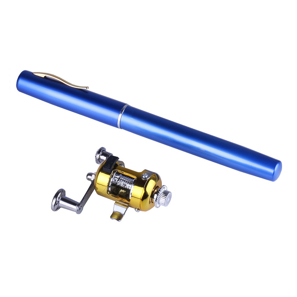 100cm Mini Pen Fishing Rod Tackle Pancing Alat Memancing Portabel Outdoor Joran Fishing Peralatan
