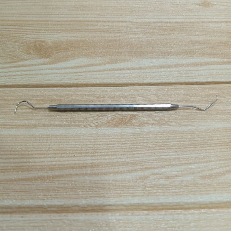 Sonde gigi dua sisi stainless steel pencukil (double)