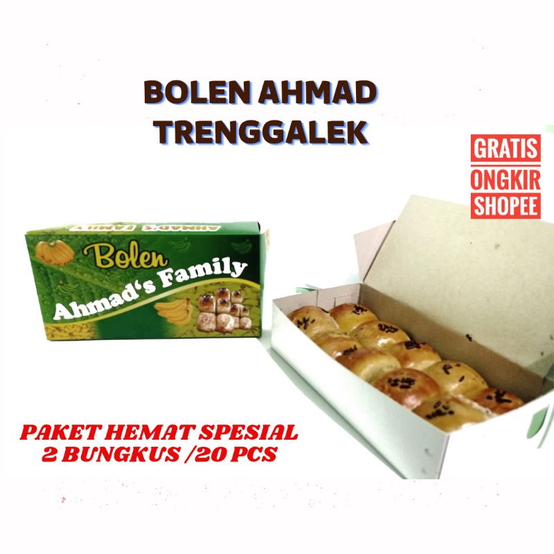 

BOLEN PISANG AHMAD TRENGGALEK SPESIAL ISI 20 KUE ROTI PIE PASTRY SNACK MAKANAN RINGAN