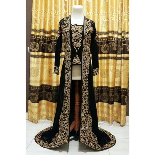 baju pengantin bludru kutu baru