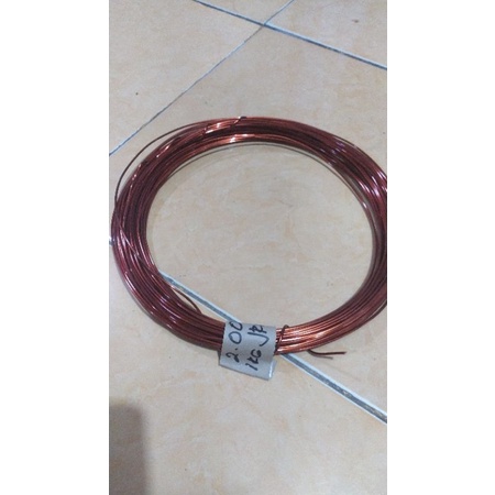 kawat email tembaga helenic Jerman 2mm berat ,1kg