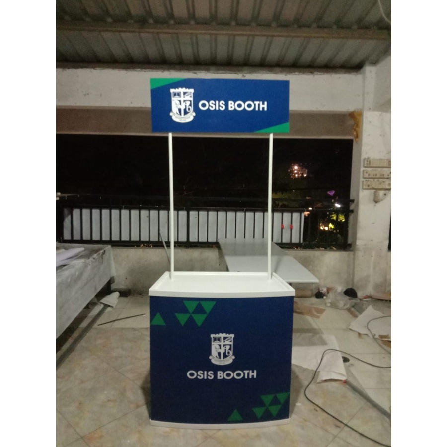 Event Desk Custom / Meja Promosi Desain Bebas / Branding booth / Booth Portable Custom Design / Gero