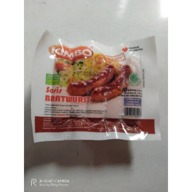 Sosis Kimbo Bratwurst Original isi 10