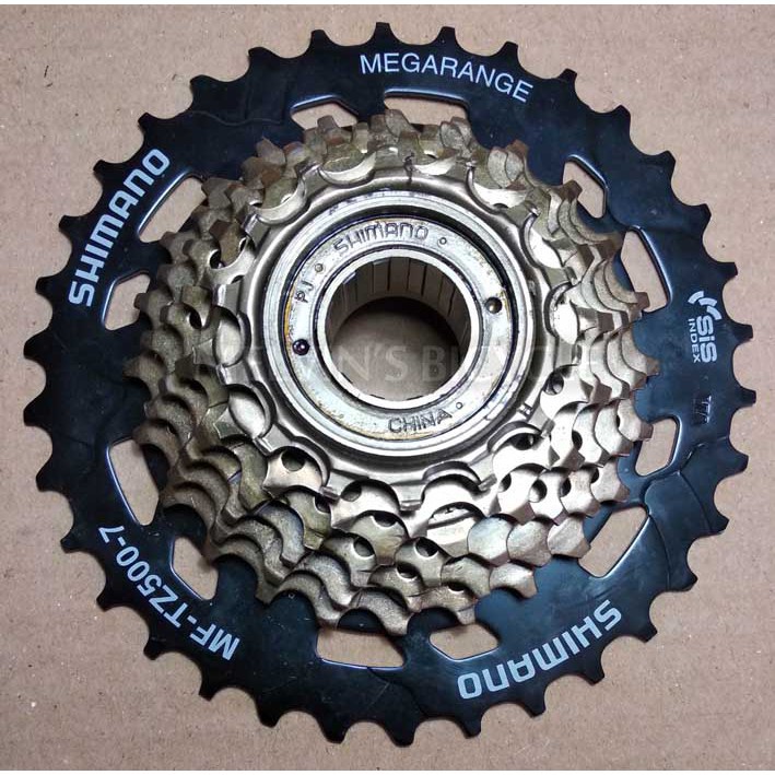 (Gratis Ongkir &amp; COD) FREEWHEEL SHIMANO MEGARANGE 7 SPEED (RASANYA SEPERTI 9 SP) ORIGINAL