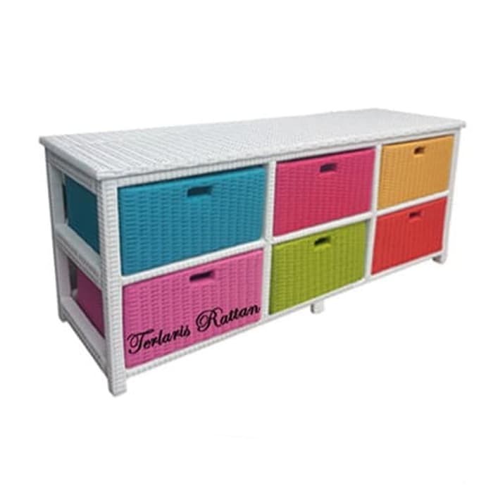Lemari Rotan Sintetis