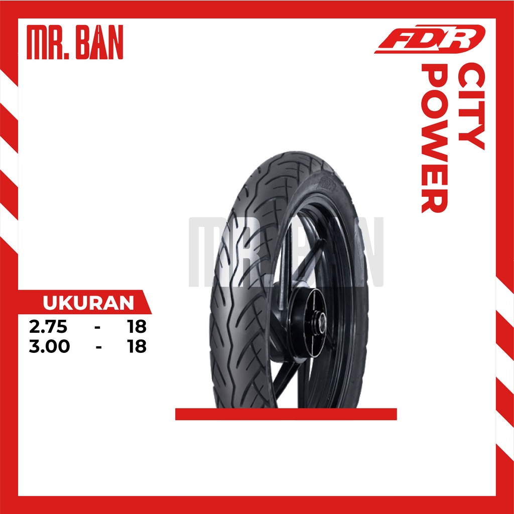 BAN LUAR MOTOR RING 18 FDR CITY POWER TUBETYPE 275 300 BUKAN TUBLES