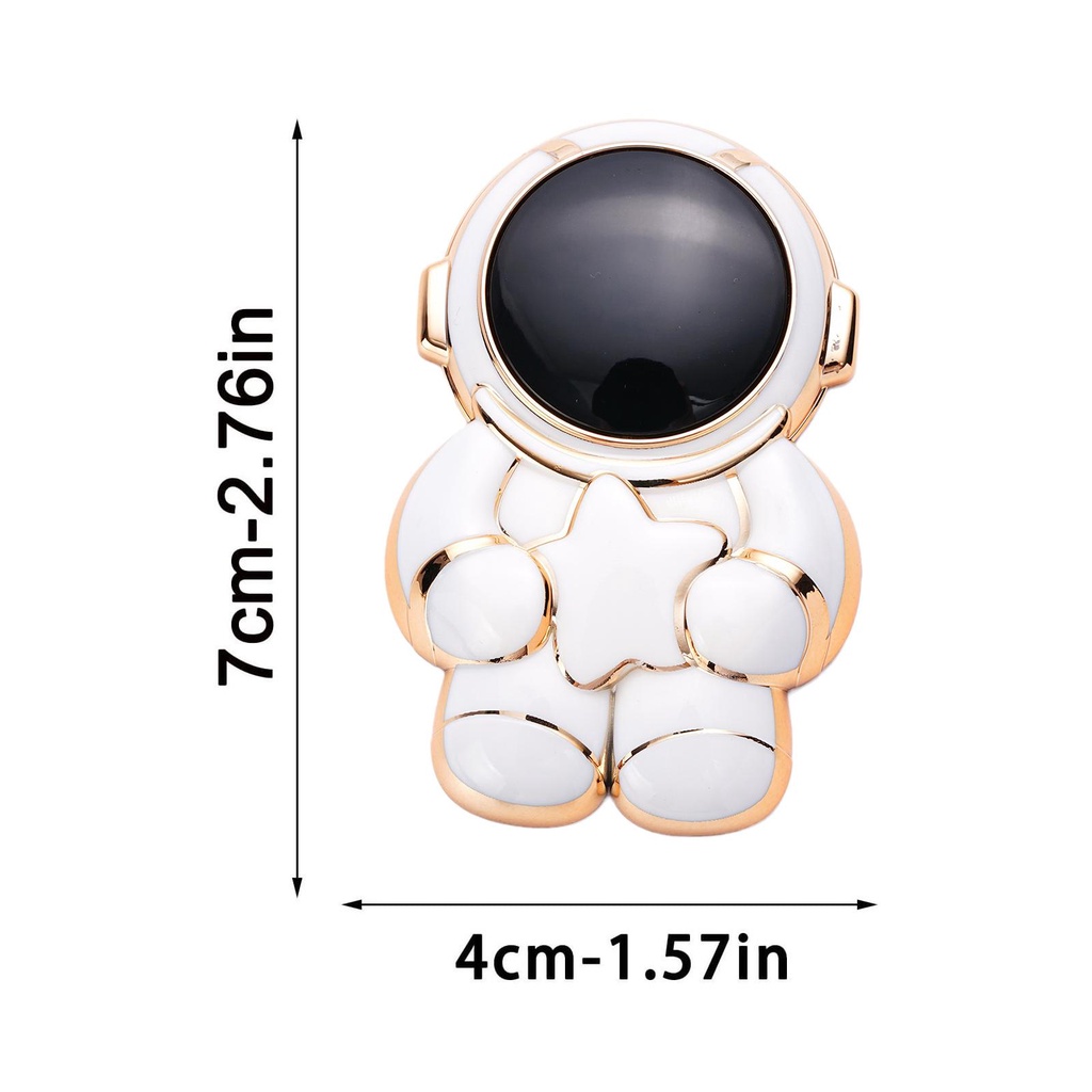Bracket Dudukan Handphone Universal Model Lipat Bahan Plastik Bentuk Astronot 6D