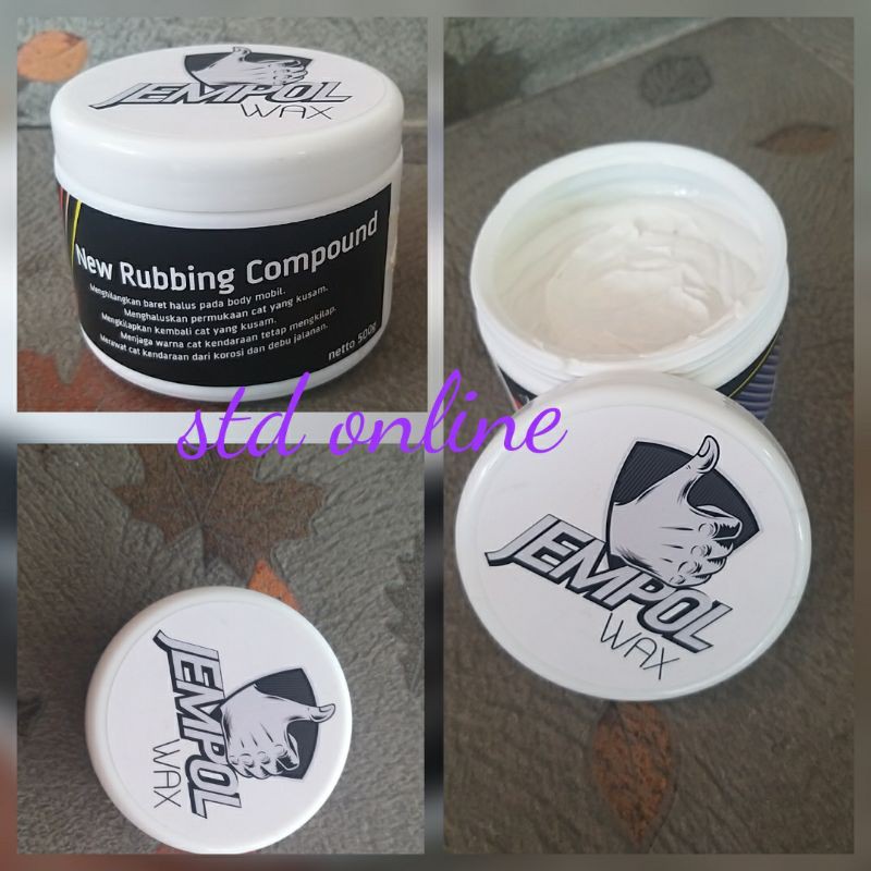 Compon mobil rubbing compound care car cap jempol 500gram.