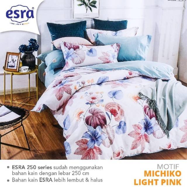 Katun Esra Motif Michiko Light Kain Bahan Sprei Meteran